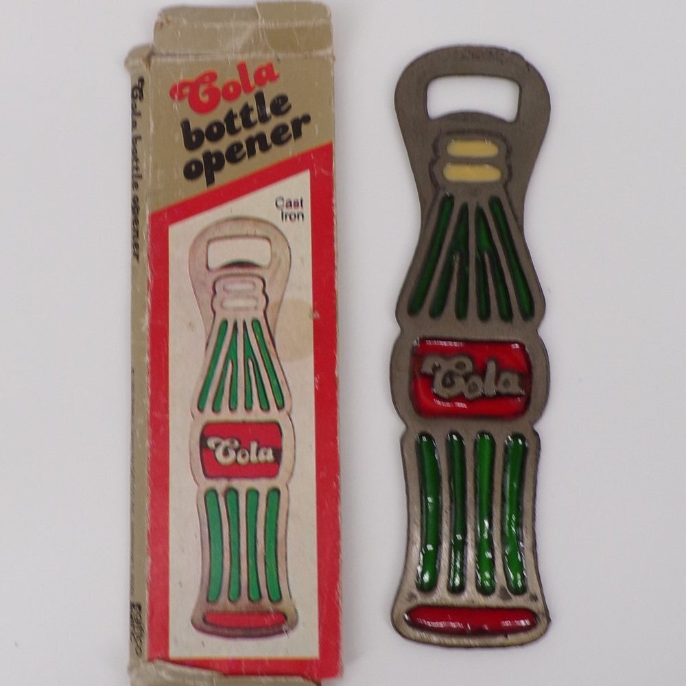 Vintage Giftco Cast Iron Cola Bottle Opener - 1982